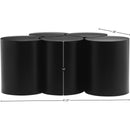 Meridian Dimple Black Coffee Table IMAGE 6