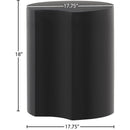 Meridian Dimple Black End Table IMAGE 6