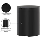 Meridian Dimple Black End Table IMAGE 5