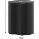 Meridian Dimple Black End Table IMAGE 6