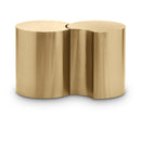 Meridian Dimple Gold End Table IMAGE 1