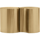 Meridian Dimple Gold End Table IMAGE 3
