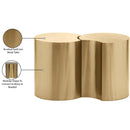 Meridian Dimple Gold End Table IMAGE 5