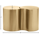 Meridian Dimple Gold End Table IMAGE 6