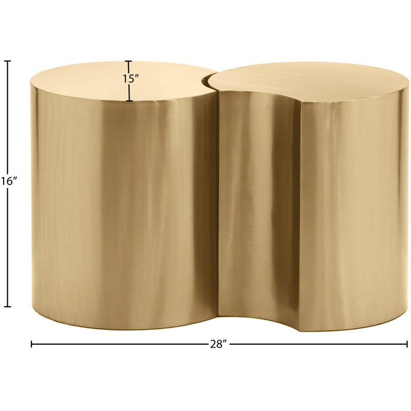 Meridian Dimple Gold End Table IMAGE 6