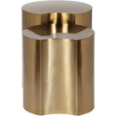 Meridian Dimple Gold End Table IMAGE 3