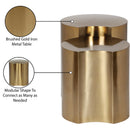 Meridian Dimple Gold End Table IMAGE 5