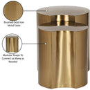 Meridian Dimple Gold End Table IMAGE 5