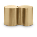 Meridian Dimple Gold End Table IMAGE 1