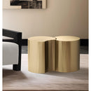 Meridian Dimple Gold End Table IMAGE 2