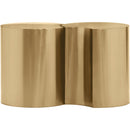 Meridian Dimple Gold End Table IMAGE 3