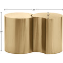Meridian Dimple Gold End Table IMAGE 6