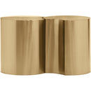 Meridian Dimple Gold End Table IMAGE 3