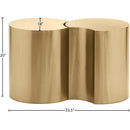 Meridian Dimple Gold End Table IMAGE 6