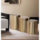 Meridian Dimple Gold End Table IMAGE 2