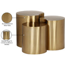 Meridian Dimple Gold End Table IMAGE 5