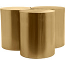 Meridian Dimple Gold Coffee Table IMAGE 3