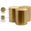 Meridian Dimple Gold Coffee Table IMAGE 5