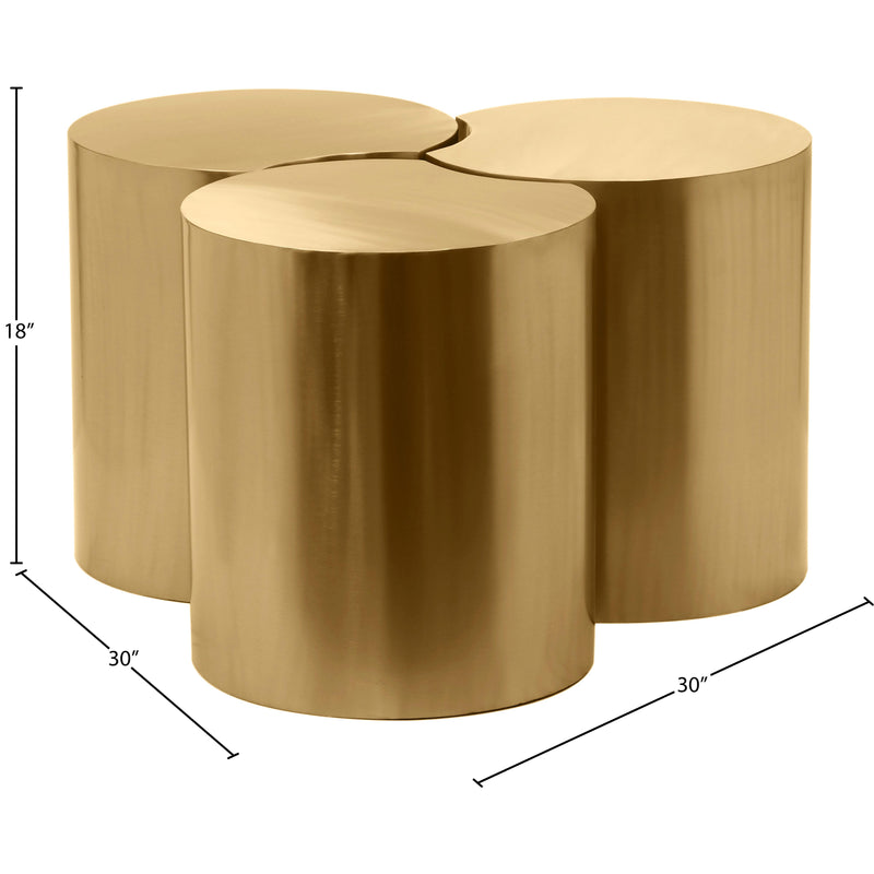 Meridian Dimple Gold Coffee Table IMAGE 4