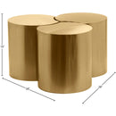 Meridian Dimple Gold Coffee Table IMAGE 4