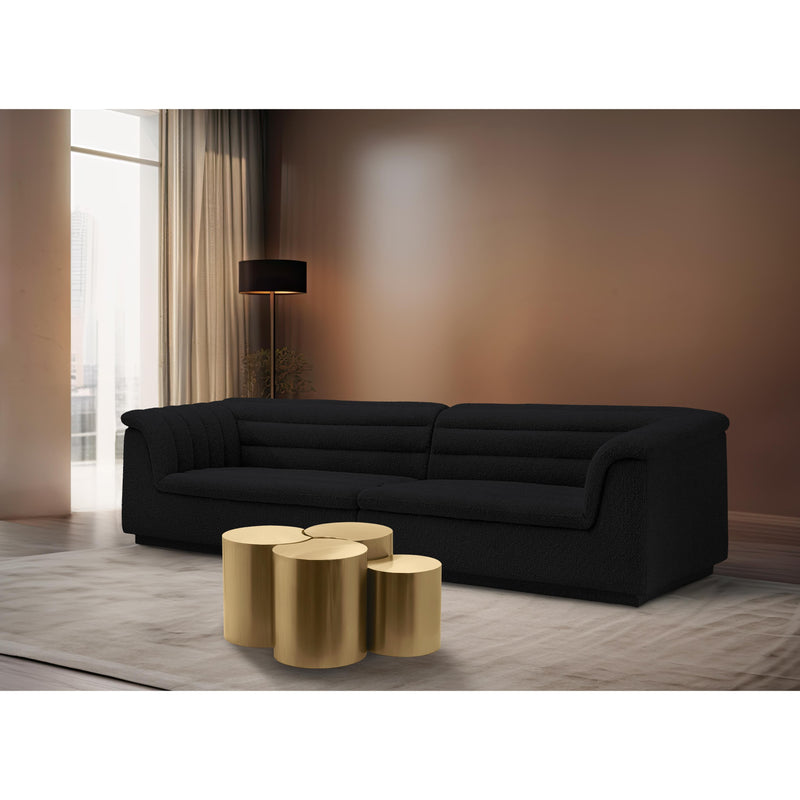 Meridian Dimple Gold Coffee Table IMAGE 2