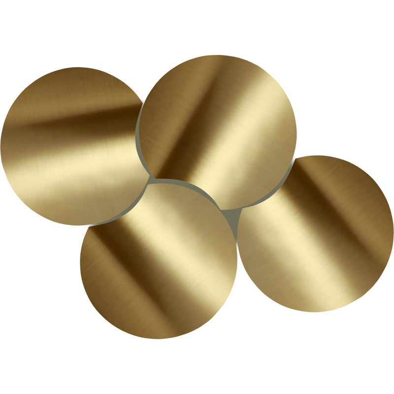Meridian Dimple Gold Coffee Table IMAGE 3