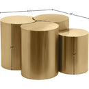 Meridian Dimple Gold Coffee Table IMAGE 4