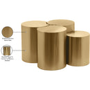 Meridian Dimple Gold Coffee Table IMAGE 5