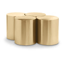 Meridian Dimple Gold Coffee Table IMAGE 1