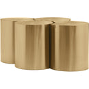 Meridian Dimple Gold Coffee Table IMAGE 3