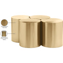 Meridian Dimple Gold Coffee Table IMAGE 5
