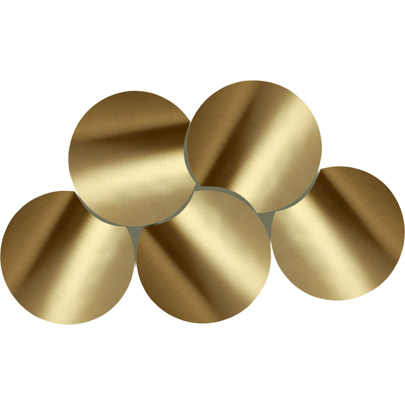Meridian Dimple Gold Coffee Table IMAGE 3