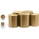 Meridian Dimple Gold Coffee Table IMAGE 5