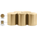 Meridian Dimple Gold Coffee Table IMAGE 5