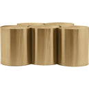 Meridian Dimple Gold Coffee Table IMAGE 3