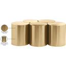 Meridian Dimple Gold Coffee Table IMAGE 5
