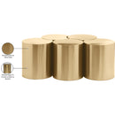 Meridian Dimple Gold Coffee Table IMAGE 5