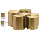 Meridian Dimple Gold Coffee Table IMAGE 5