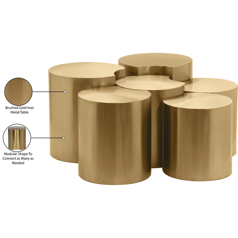 Meridian Dimple Gold Coffee Table IMAGE 5