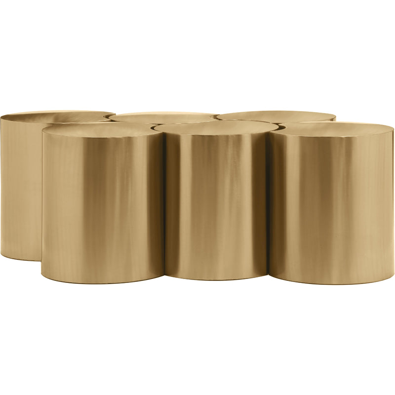 Meridian Dimple Gold Coffee Table IMAGE 3