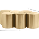 Meridian Dimple Gold Coffee Table IMAGE 6