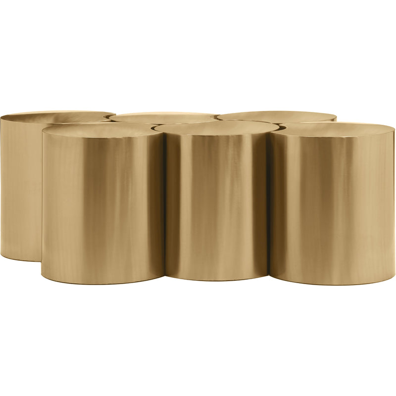 Meridian Dimple Gold Coffee Table IMAGE 3