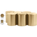 Meridian Dimple Gold Coffee Table IMAGE 5