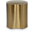 Meridian Dimple Gold End Table IMAGE 1