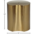 Meridian Dimple Gold End Table IMAGE 6