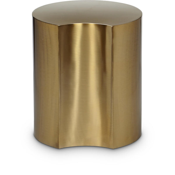Meridian Dimple Gold End Table IMAGE 1