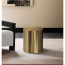 Meridian Dimple Gold End Table IMAGE 2