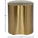 Meridian Dimple Gold End Table IMAGE 6