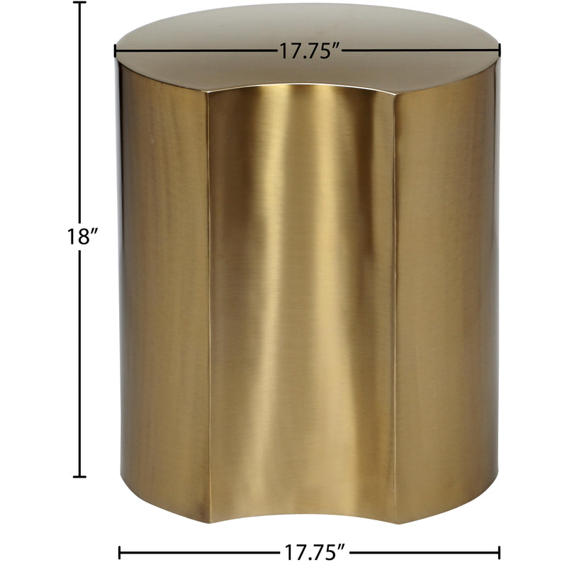 Meridian Dimple Gold End Table IMAGE 6