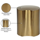 Meridian Dimple Gold End Table IMAGE 5